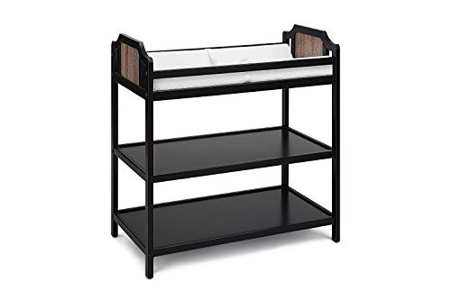Image of Suite Bebe Brees Changing Table in Black and Vintage Walnut