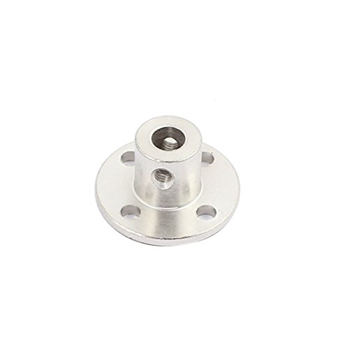 AURARMLET 10Pcs Steel Flange Coupling Motor Guide Shaft Connector For Model Accessories 5Mm Round Silver - View #8