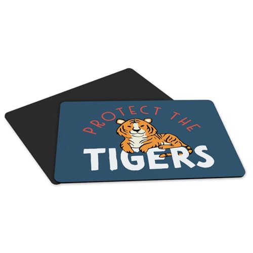 Set de table tigre bleu caoutchouc grand format lavable pour table de cuisine