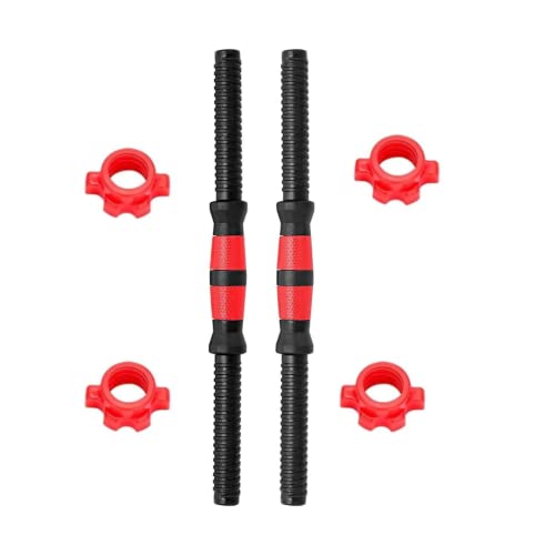 Steel Weightlifting Dumbbell Bars with Steel Shafts, 40cm & Adjustable