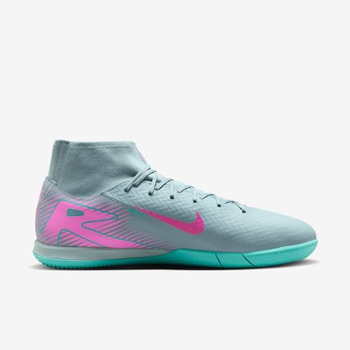 Nike Mercurial Superfly 10 Academy IC High-Top Soccer Shoes (FQ8332-301, Ocean Cube/Pink Blast)3