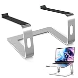 Portable Laptop Stand for Desk – Ergonomic, Sturdy Aluminium Laptop Riser for Desk with Anti-Slip Bottom, Compatible for 10-15.6′′ Notebook - Improved Cooling, Comfort, Productivity, and Posture