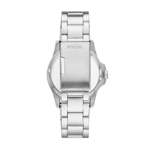 Fossil Men's Blue Quartz Stainless Steel Three-Hand Watch - Image 4