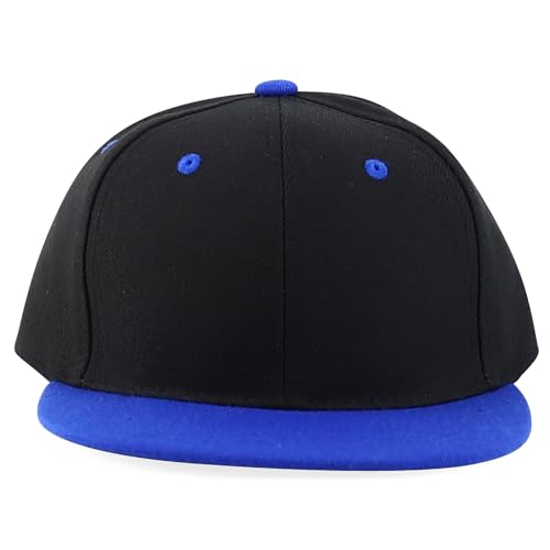 Image of Trendy Apparel Shop Infant to Youth Plain Structured Flatbill Snapback Cap