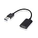 Produktbild ADWITS USB A auf USB C-Adapterkabel, USB 3.0-Stecker auf Typ C 3.1 Weibliche Daten- & Ladekonverter für Laptop PC Samsung Hinweis HTC 10 LG G5 Lumia950 und mehr, Schwarz