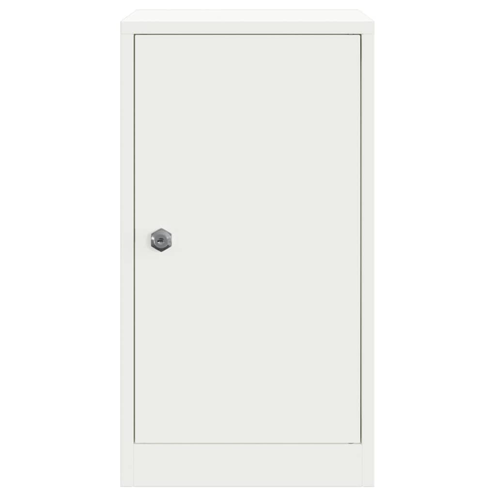 Moderno buzón de acero para exteriores con puerta y práctico almacenamiento