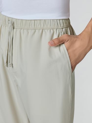 Image of XYXX Zen Cotton Solid Drawstring Pyjamas for Men | Relaxed Fit Lounge Pants with Side Pockets