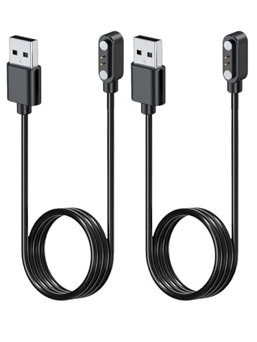 NOUKAJU [2pack] Charger for Jacoosa L70 Smart Watch, Magnetic USB Charging Cable 1.96ft/60cm,Charger Cable Replacement for Jacoosa L70 SmartWatch(Black).