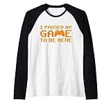 Photo Gallery gamer halloween partito outfit ho messo in pausa il mio gioco per essere qui divertente maglia con maniche raglan Photo Gallery gamer halloween partito outfit ho messo in pausa il mio gioco per essere qui divertente maglia con maniche raglan
