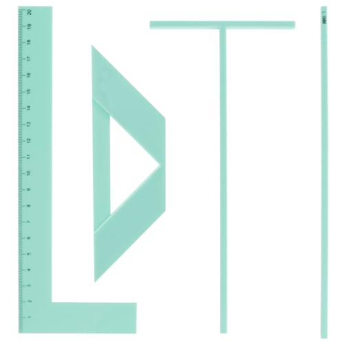 4/14 Pcs Bookbinding Easy Scrapbooking Tool, Journal Book Binding Punch Guide Set, Plastic Positioner Ruler, Convenient Binding Device, Book Binding Package for Handbook Cover Production (Style 1)