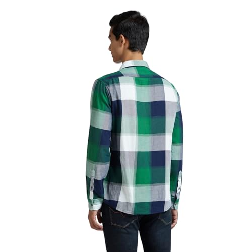 Image of Pepe Jeans Men's Regular Fit Full Sleeve Checkered Cotton Casual Shirt | Check Shirt for Man | Smart & Stylish | Multiple Styles | Mens Casual Shirts