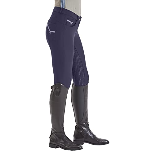 Reithose CALVIA Busse fond intégral antidérapant pour une fixité de jambe maximale