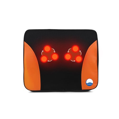 Image of ARG Arogya Shiatsu Back Massager Cushion Rubbing Balls Massage For Back, Neck, Shoulder, Feet, Legs & Body Muscle Pain Relief Relaxation Use For Home, Car, Office, Travel