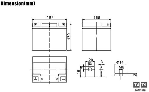 Bds Battery Agm Long Life 12v 40ah T9