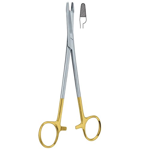 Olsen-Hegar Needle Holder, TC, 18CM/ 7", Solid Jaws