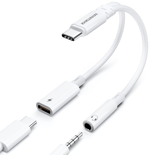 KHKUAHAI ^CvC Czϊ 15W }[d 2-in-1 CzWbN ϊ ^Cvc 3.5mm, DAC, HIFI , iC҂ ʒ/ʘb/y, Type-c Cz ϊ for iPhone 16/ 15
