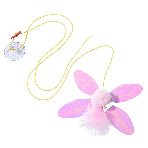 CHENXIAO Jouet pour chat en corde - Souris - Libellule - Porte à suspendre - Rétractable - Fournitures pour chat d'intérieur Cover