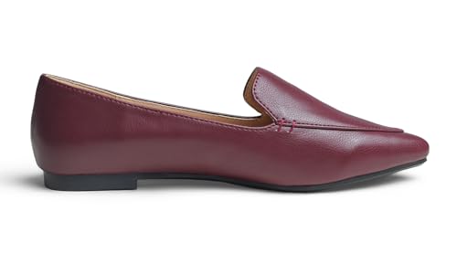 Image of FEVERSOLE Women's Loafer Flat Pointed Fashion Slip On Comfort Driving Office Shoes