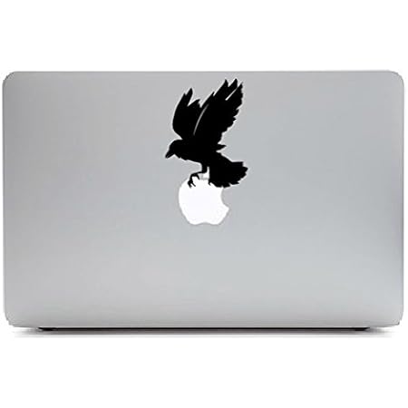 Amazon ステッカータウン Macbook ステッカー スキンシール カラス Crow S0027 ステッカータウン ノートパソコンスキンシール 通販