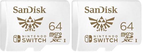 Image of SanDisk 64GB microSDXC Card, Licensed for Nintendo-Switch - SDSQXAT-064G-GNCZN (Pack of 2)
