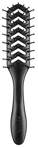 Denman Hyflex Vent - Cepillo, 7 hileras, color negro