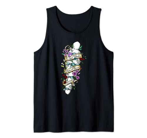 Natural Burial Floral Shroud Design for Funeral Directors Tank Top