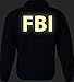 Smart People Clothing FBI jacket with Yellow/Reflective Decoration, secret service, Burt Macklin Costume
