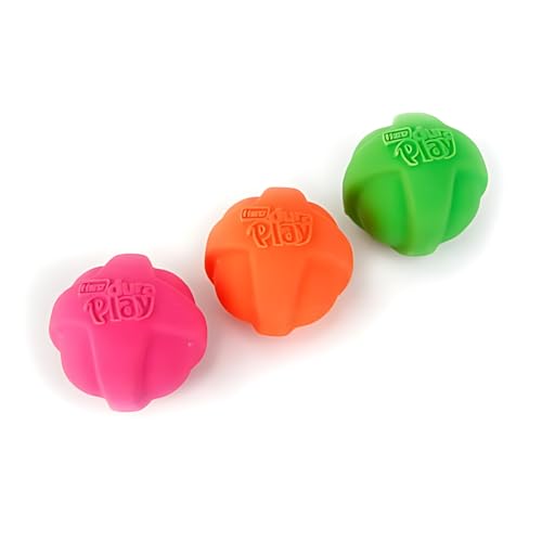 Dura Play Small Ball Dog Toy, Latex, 1ct, Interactive Fun, Safe & Non-Toxic, Outdoor & Indoor Play, Flexible, Yet Durable, Small, 3 Pack