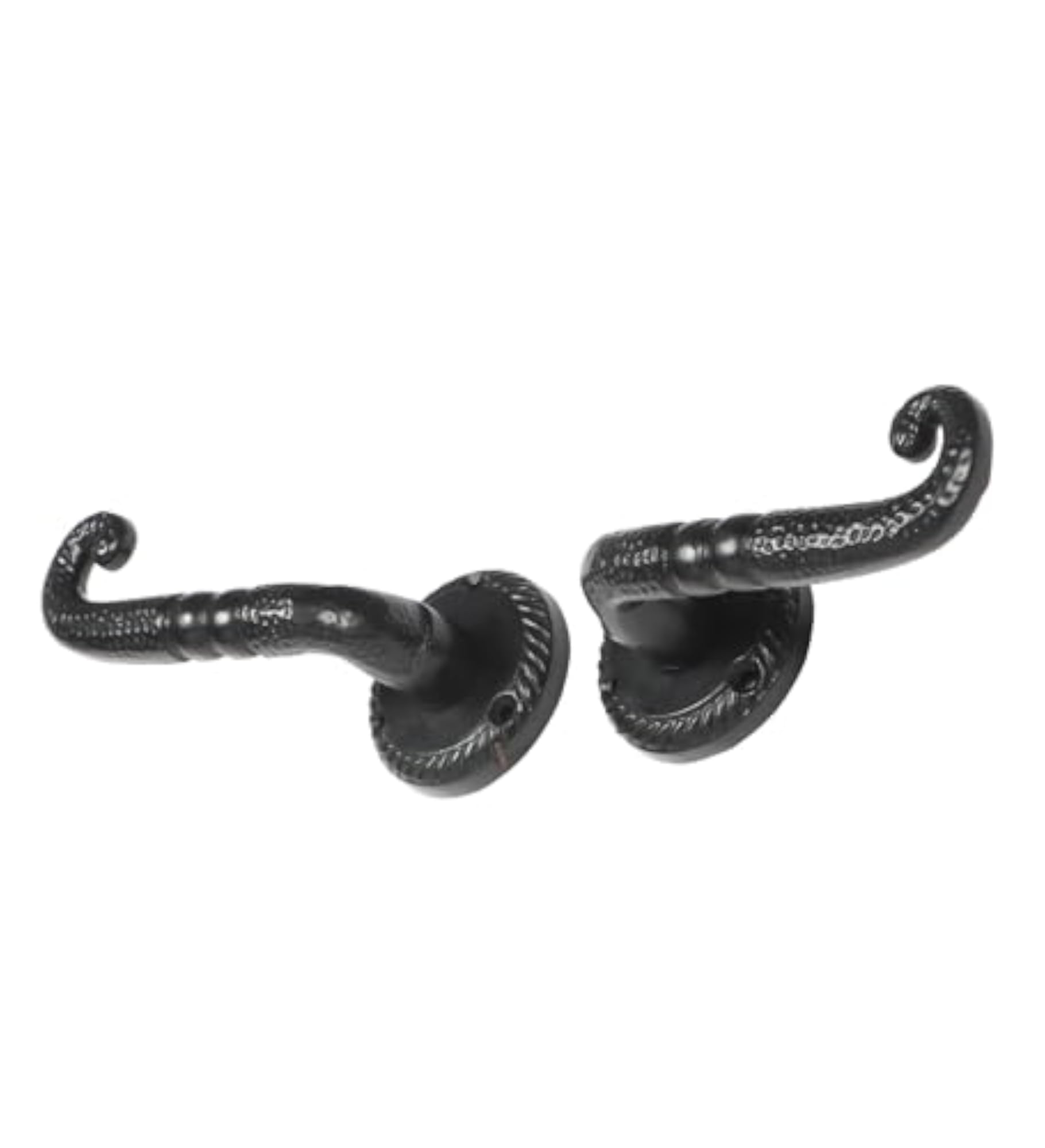 Wrought Iron Door Lever Handle Pair, Standard