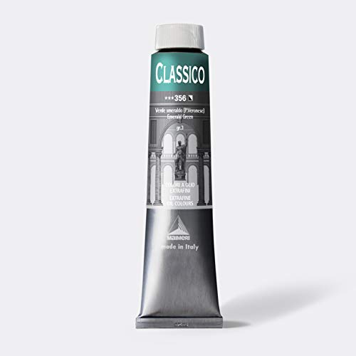 Maimeri CLASSICO 200 ml, Extra feine Künstlerölfarbe, Farbton Smaragdgrün (P. Veronese)