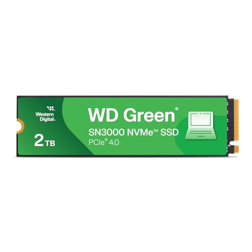 Image of Western Digital NVMe WDS200T4G0E-EC Internal SSD 2TB WD Green SN3000 (Up to 5,000 MB /s Read) M.2-2280 NVMe WDS200T4G0E-EC