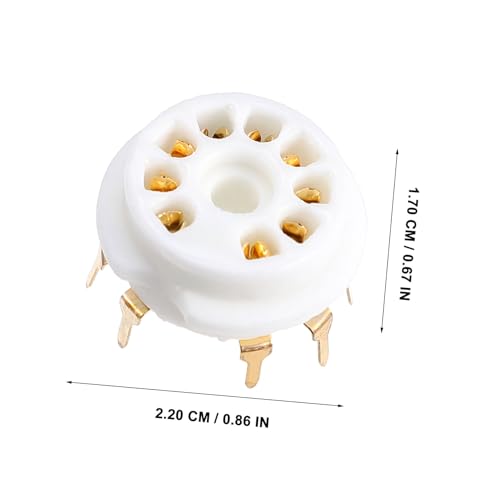 GZC9-B-G conector de tubo de vacío cerámico para PCB 4 uds 2