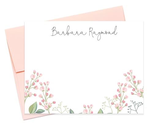 Mothers Day Personalized Notecard, Floral Stationary for Mom, Mama Stationery, Mum Notecards, Flower Card Gift Set, Note Card for Mom