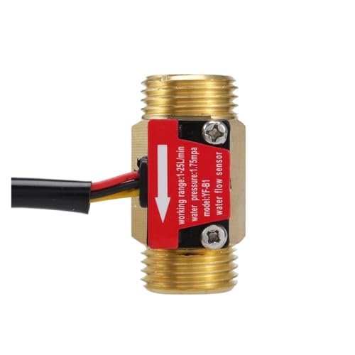 庭のホース散水メーター YF-B1 真鍮製水流センサー G1/2インチ 電磁スイッチ オスネジ 1-25 L/分