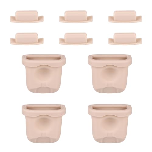 Image of 4pcs Breast Pump Diaphragm with 6pcs Nozzle Cap for Eufy, Duckbill Valve Silicone Breast Pump Replacement Parts Compatible with Eufy E10 /S1 /S1 Pro