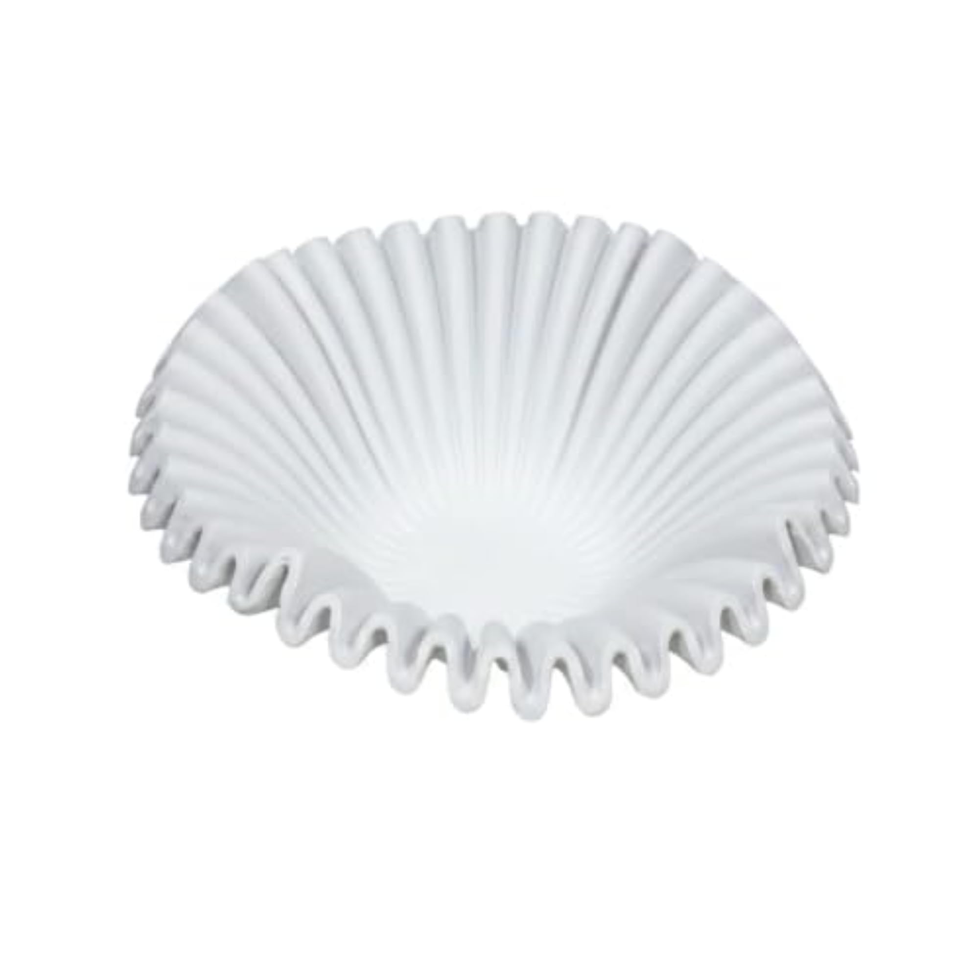 Sculptural Wave-Ribbed Resin Tray, Elegant Table Decor