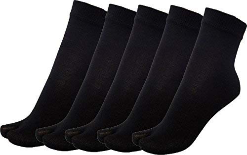 missby Women's Ankle Length Opaque Thumb Socks (Jet Black, Free Size) - Pack of 5 Pairs-picture-35