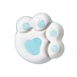 LIGIGWASH Handgezeichnete Keramik Kinderportionierteller Katzenpfote mit Unterteilung...