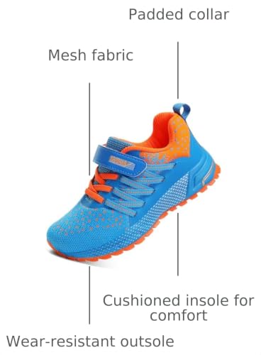 Image of KUBUA Kids Sneakers Lightweight Boys Girls Tennis Shoes | Breathable, Comfortable, Non Slip, Easy to Put On, Running, Walking, Gym, School, Daily Play, Toddler
