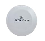 SKÖN lifestyle - Jessy, Perfect 7X/1X Travel Mirror - Large 4 Inch Compact Glass Mirrors - 7X magnification and traditional 1X mirror, Full 180 degree opening, Easy open and close - White