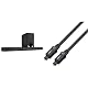 Denon DHT-S416 hochwertige 2.1 TV Soundbar mit kabellosem Subwoofer, Google Chromecast, WLAN, Bluetooth, Dolby Digital, HDMI ARC, Black & Amazon Basics Toslink Optisches Digital-Audiokabel, 1 m