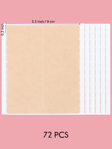 Image of WENNALIFE 8 cm Hair Extension Tape Tabs Double-Sided, 72 Pcs