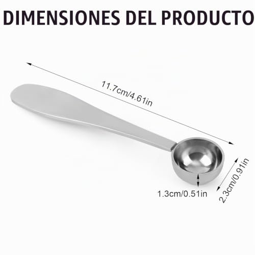 Miniatura 2 de 2 Piezas Cucharas De Matcha, Cucharas Medidoras Acero Inoxidable De 1 Gramo Para Medir Polvo Matcha, Fáciles Limpiar Y Aptas Para Lavavajillas