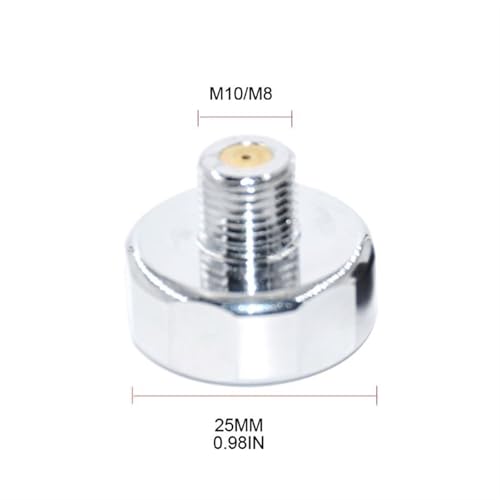 Manomètre de pression en métal 25mm M8 mini indicateur hydraulique
