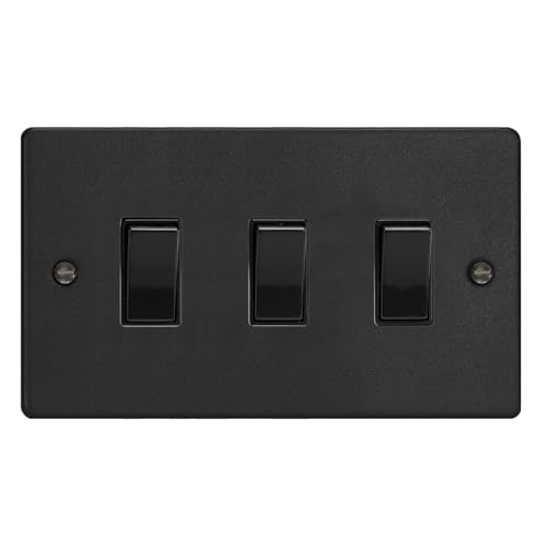 Interrupteur à bascule Varilight noir mat 3 voies 1 ou 2 voies