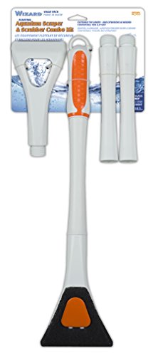 Penn-Plax Wizard Glass Aquarium Scraper & Scrubber Combo Kit (WZ20) – 27” Length