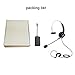 TelPal Telephone Headset, Noise Cancelling Headset Mic Call Center, Desk Telephone, Perfect Phone Sales, Insurance, Hospitals, Telecom Operators - [Monaural]