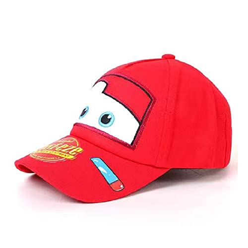 カーズ 子供帽子 キャップ ３-８歳 約46-53cm（調整可能）コーデ アクセント キュート 上品 旅行 クリスマス カジュアル ヒップホップ (赤)