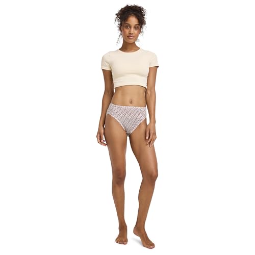 Image of Jockey Women's Underwear Supersoft French Cut - 3 Pack, Purple Haze Floral Wish /Sandy Shimmer /Twilight Sands, 9