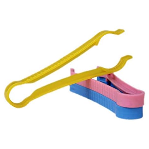 3Pcs Random Color Multifunction Skid Bottle Clips Anti-slip Baby Bottle Tongs Cover
